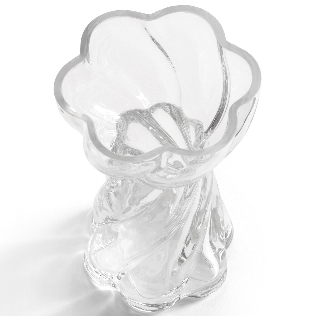 Bulb Twist løkvase 12 cm, klar