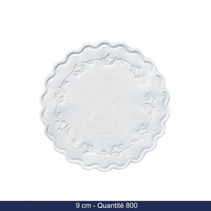 DUNI - Sous-verres blanc - 9cm - x250