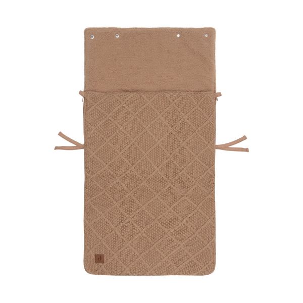 Jollein Voetenzak 3/5 Punts - Groep 0+ - Check Knit - Biscuit
