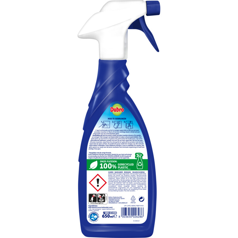 Dubro Badkamerreiniger spray