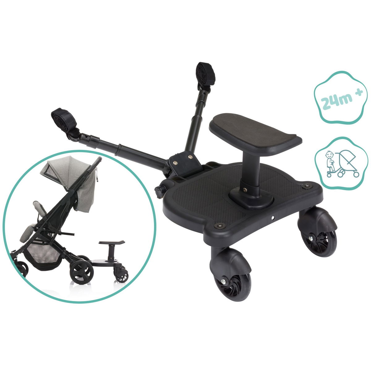 fillikidfillikid   Mitfahrbrett Basic mit Sitz