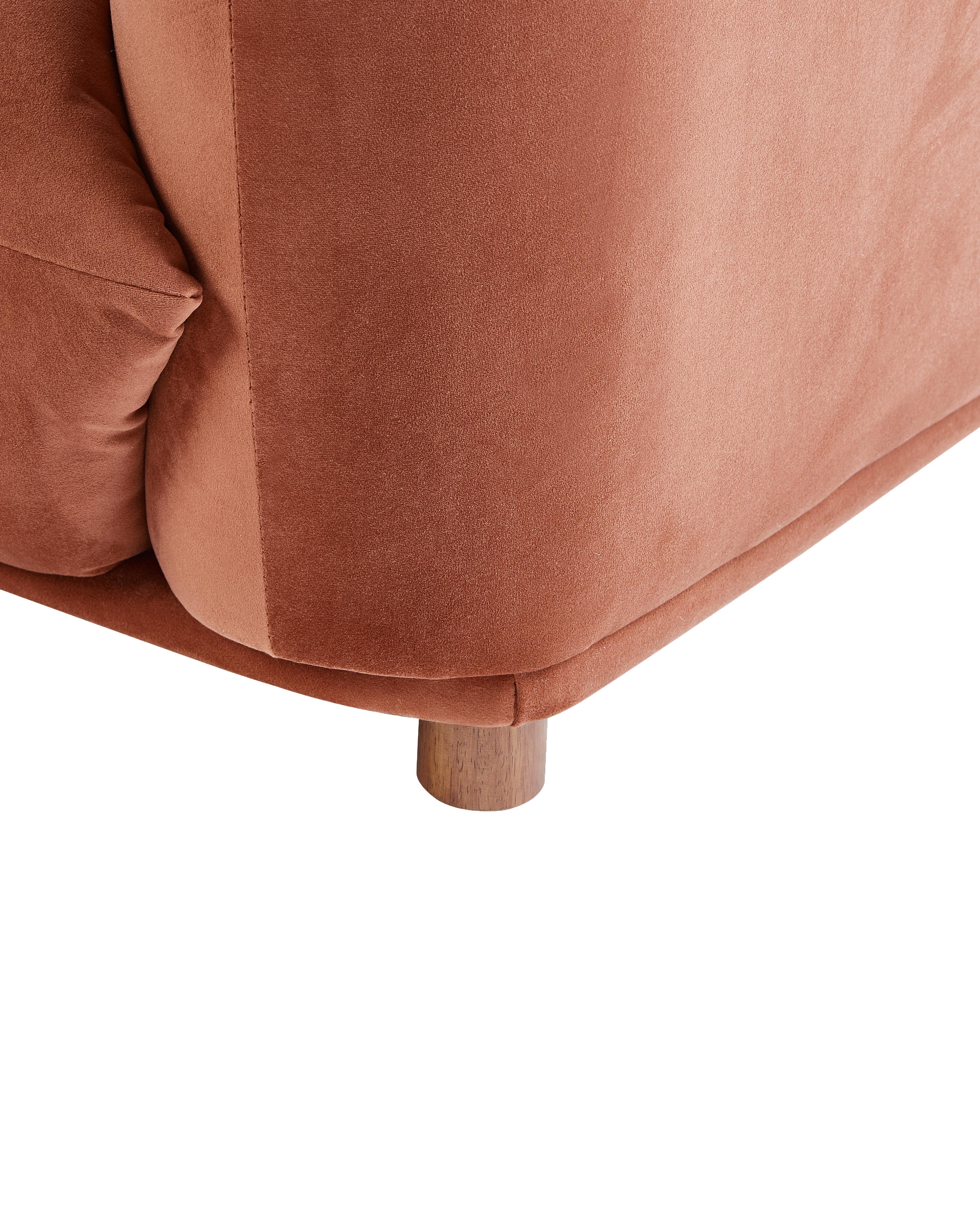 Fauteuil LUVOS Fluweel Goudbruin
