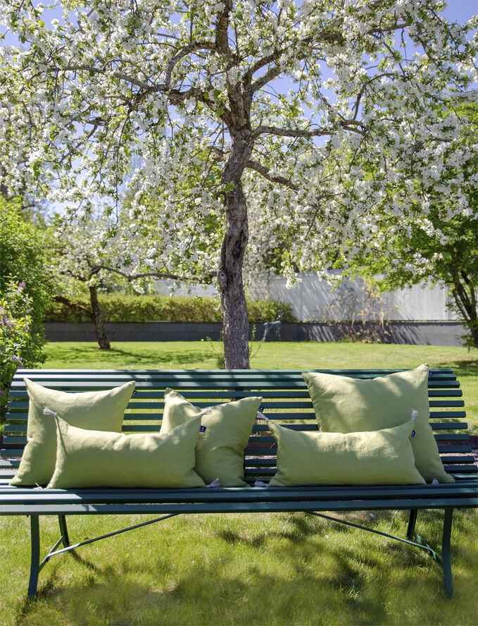Himla Sunshine Cushion with zip Greenery