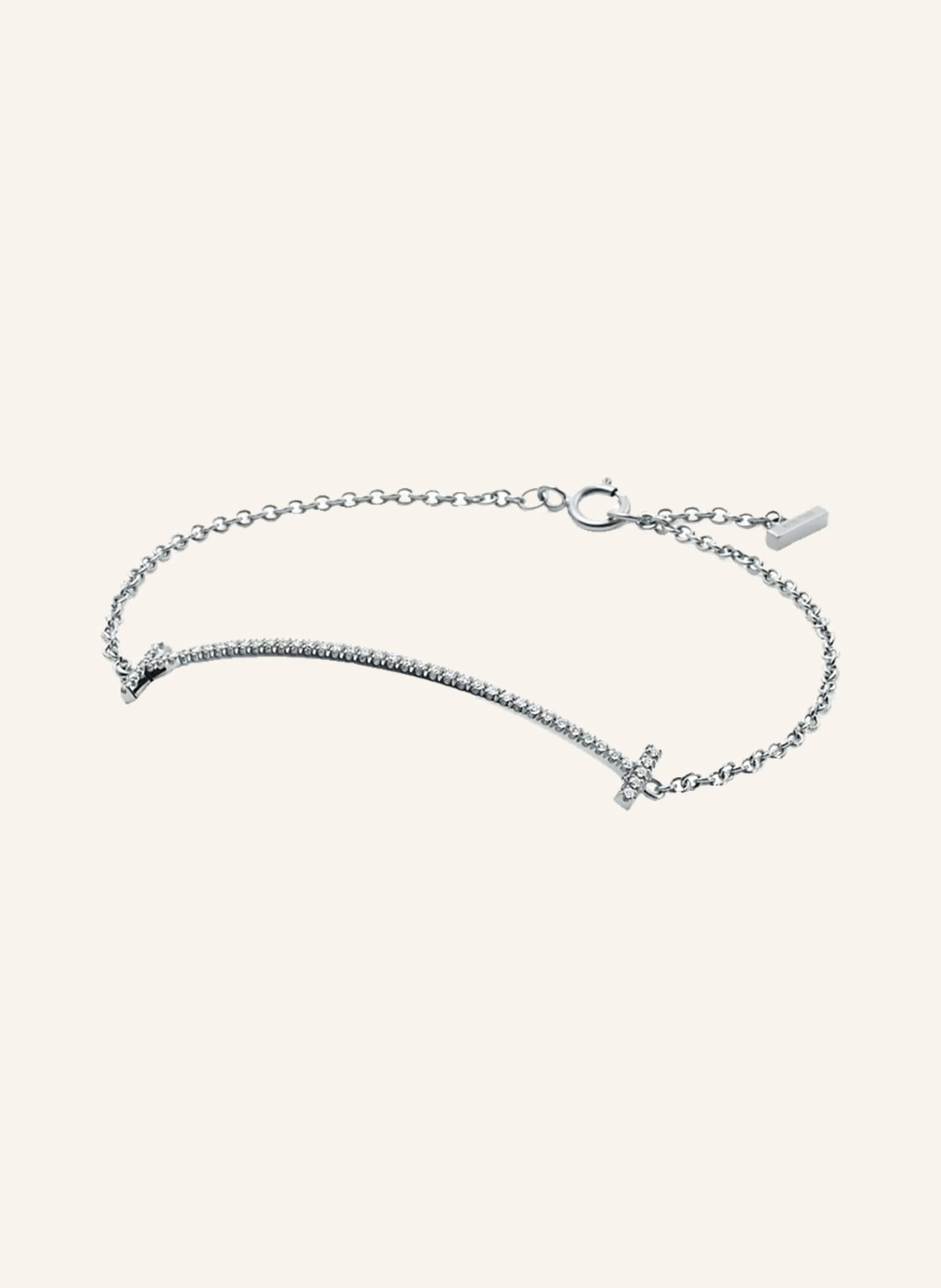 TIFFANY & Co. Tiffany T Smile ARMBAND aus 18 Karat Weißgold