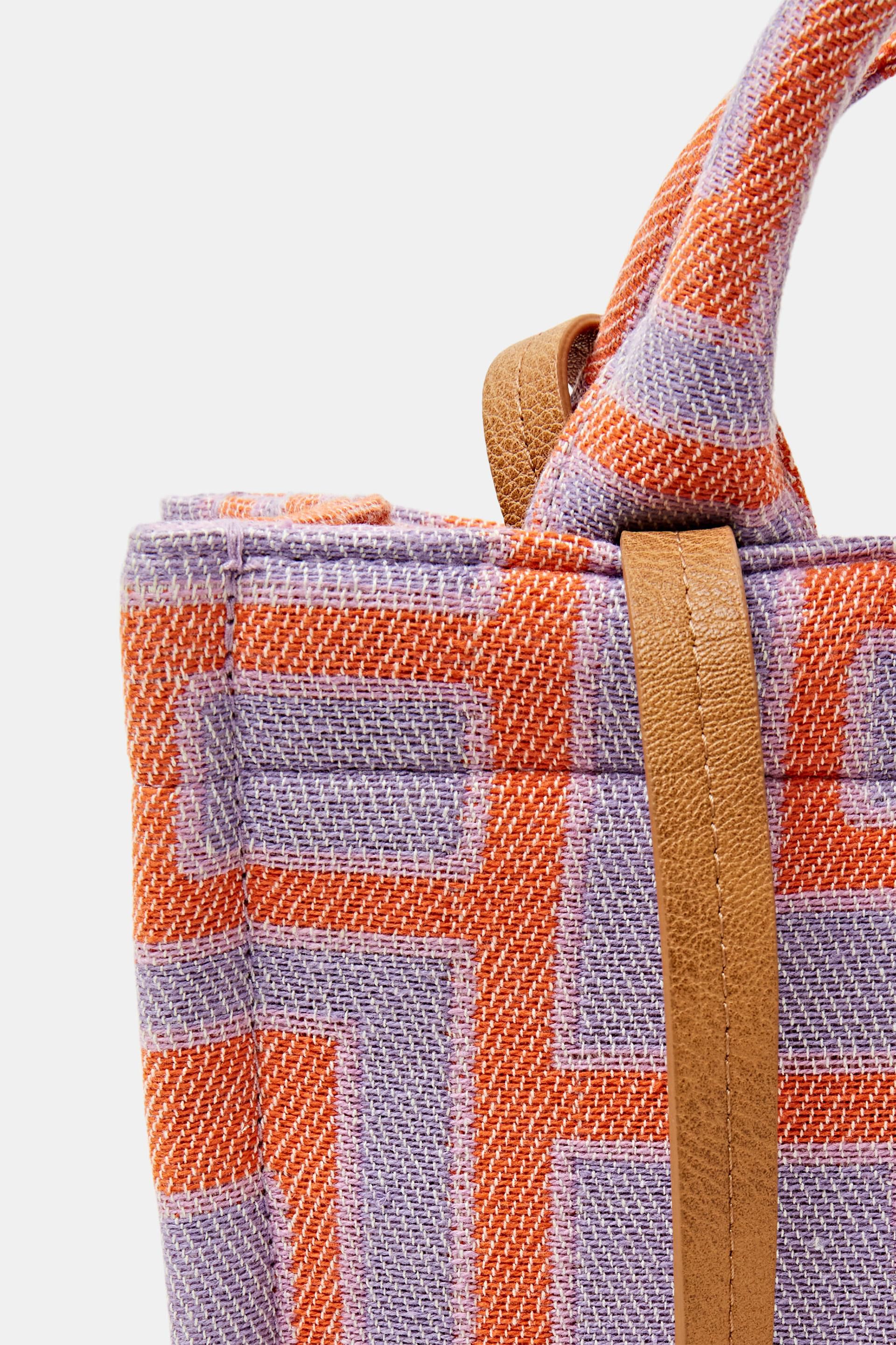 Petit cabas en coton à motif