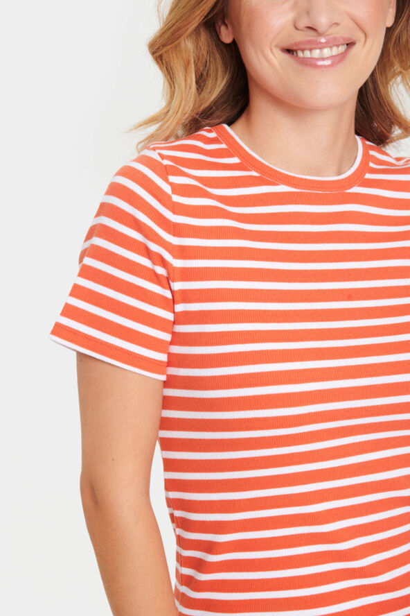 Saint Tropez AsterSZ SS Stripe T-Shirt Tigerlily