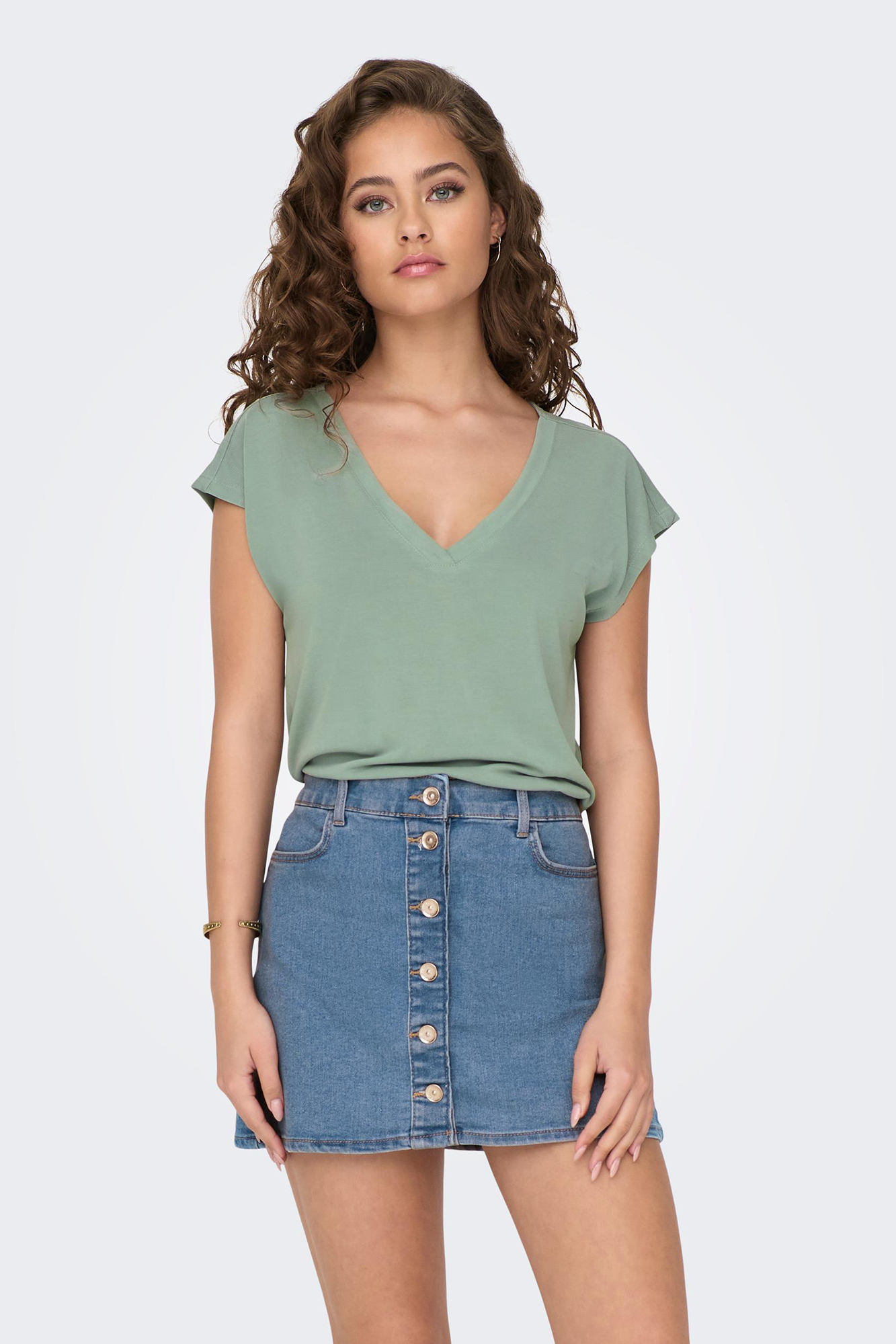 Camiseta de manga curta em modal