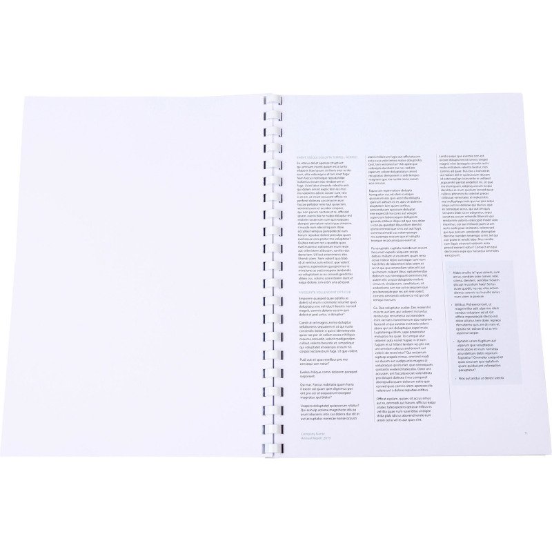 Baguette reliure anneaux plastique 12 mm Exacompta blanc - Boîte de 25