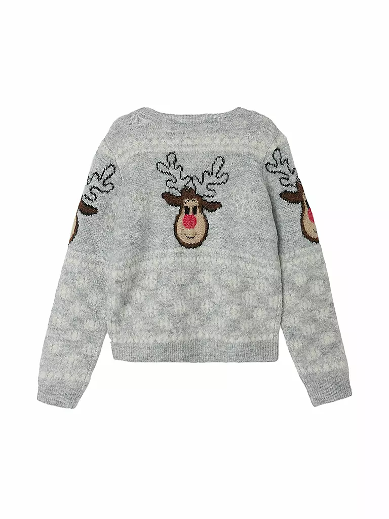 NAME IT Mädchen Pullover NKFRIHYGGE hellgrau