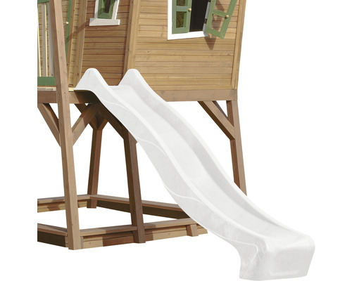 Glijbaan met wateraansluiting axi Sky230 228 x 49 cm kunststof wit golvend design