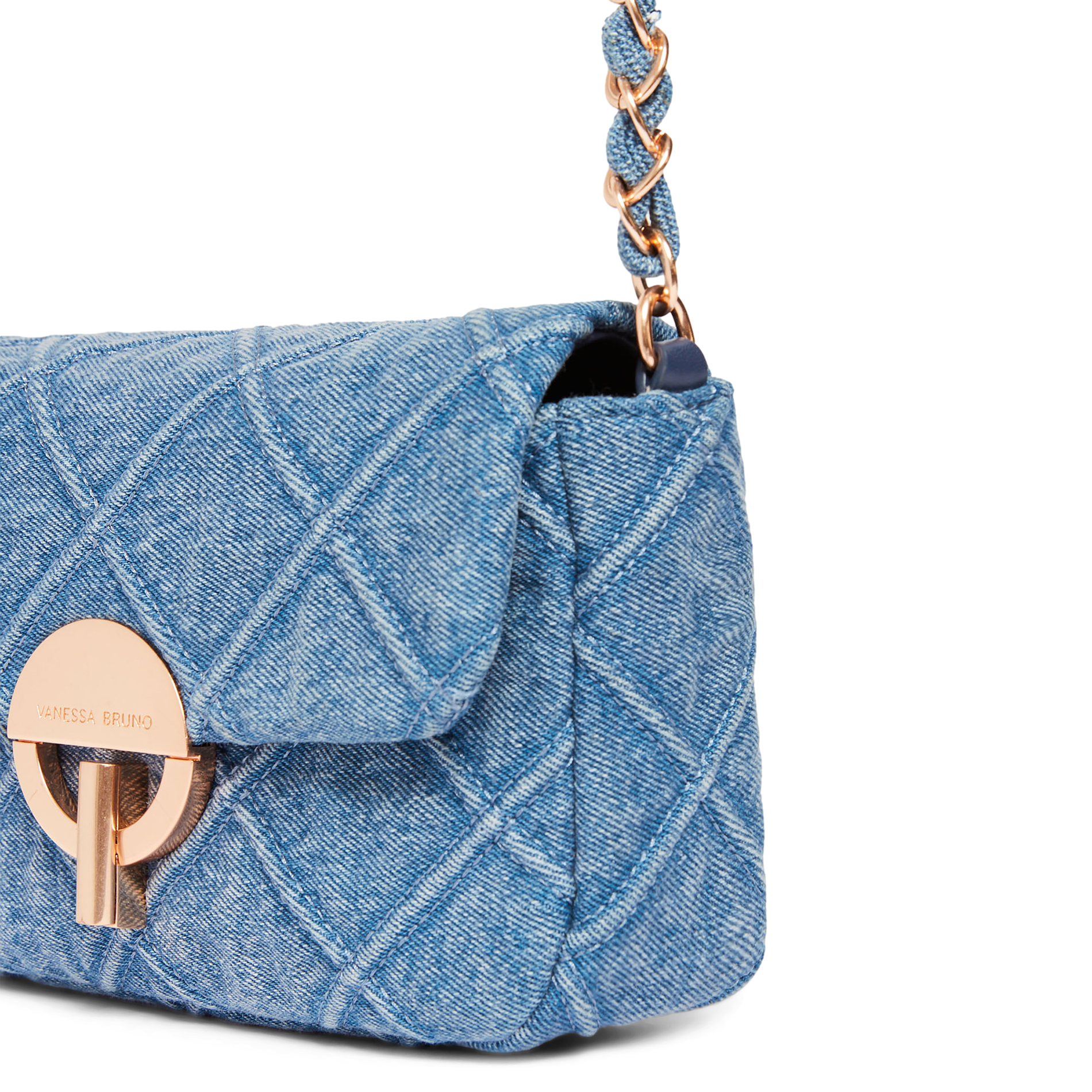 MOON - Sac bandoulière en demin de coton | Bleu