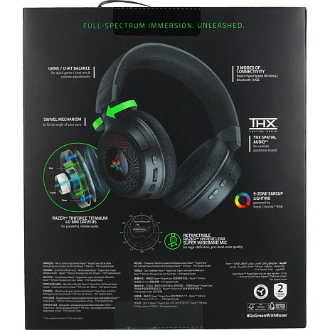 Razer Kraken V4 headset - sort