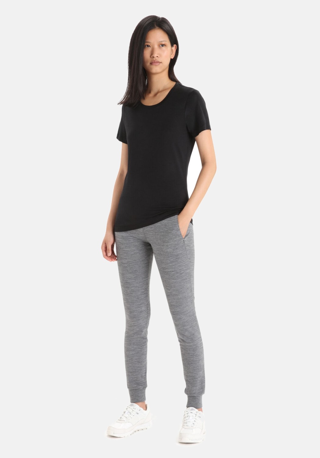 Icebreaker Damen-T-Shirt Tech Lite II SS Tee Black