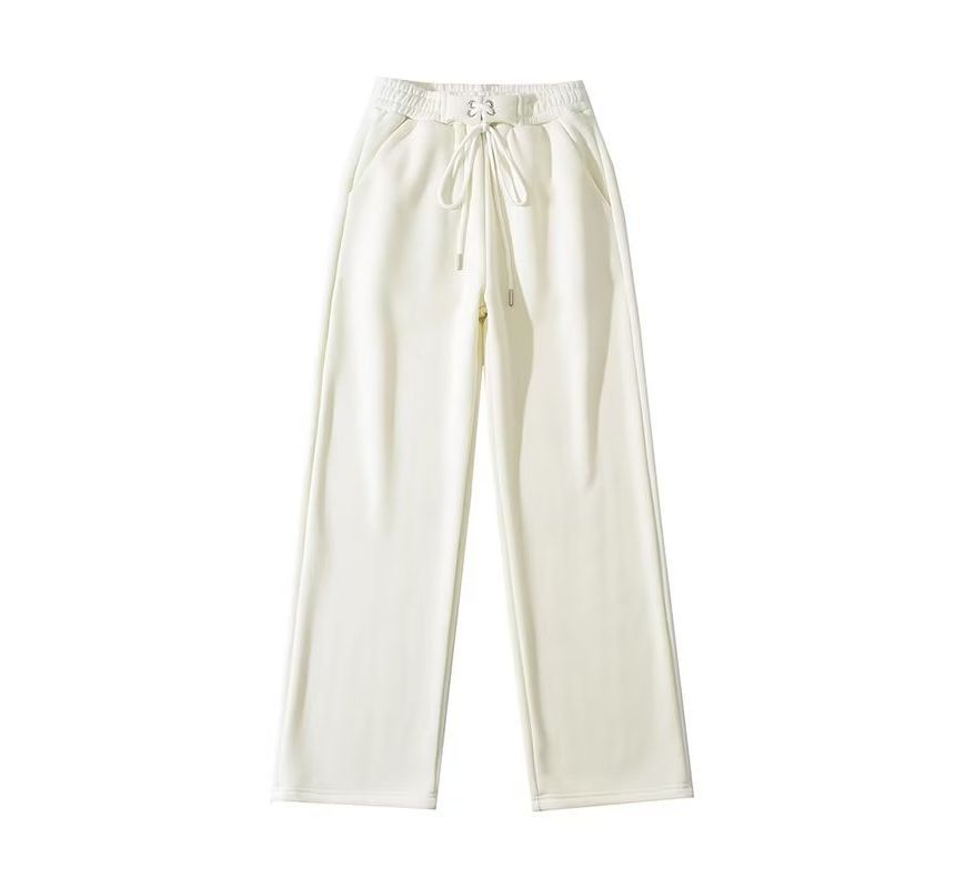 Morhan - Rechte joggingbroek met elastische taille en fleecevoering