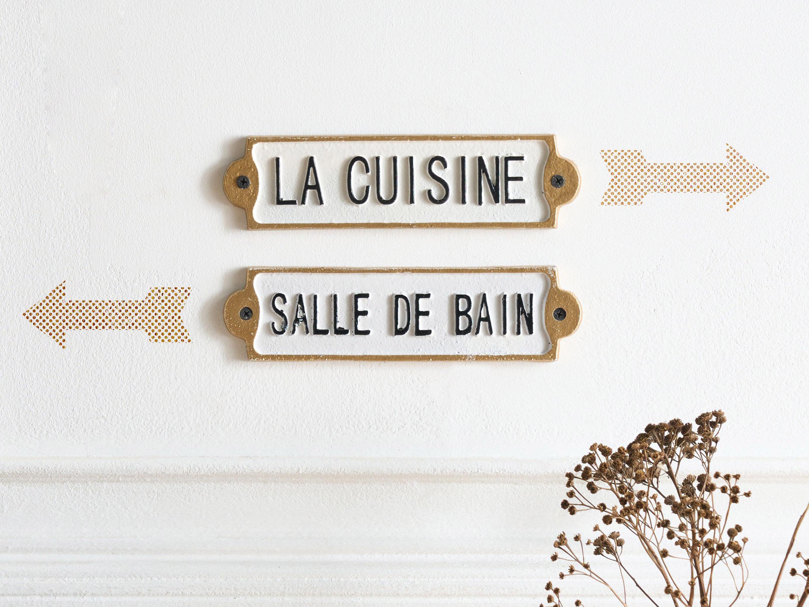 Wanddecoratie ISERE 6 cm Wit
