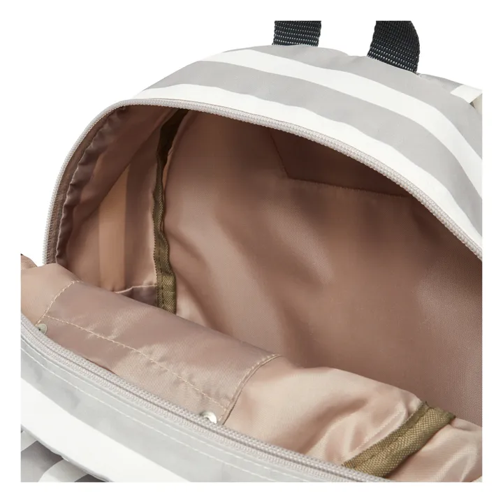 Ocean&Ground Sac à Dos Rayé | Gris clair