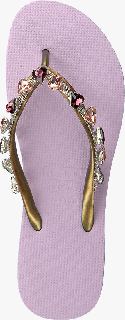 UZURII paarse uzurii teenslippers heart bronze