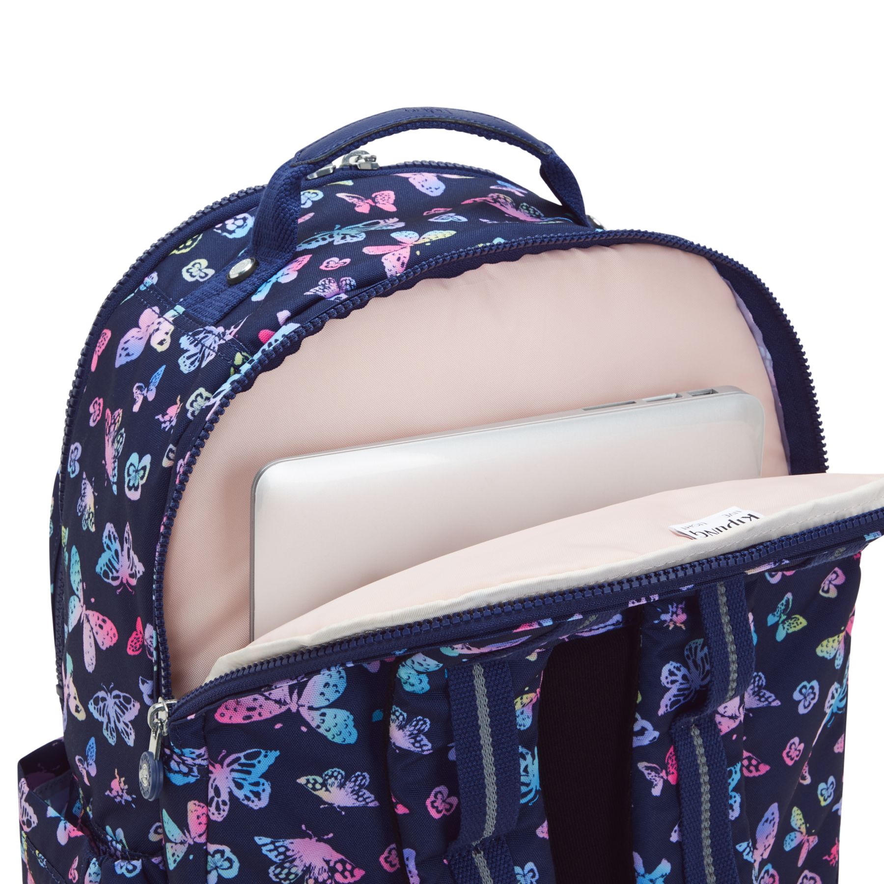SEOUL COLLEGE Grand sac à dos avec compartiment séparé pour ordinateur portable - Butterfly Fun