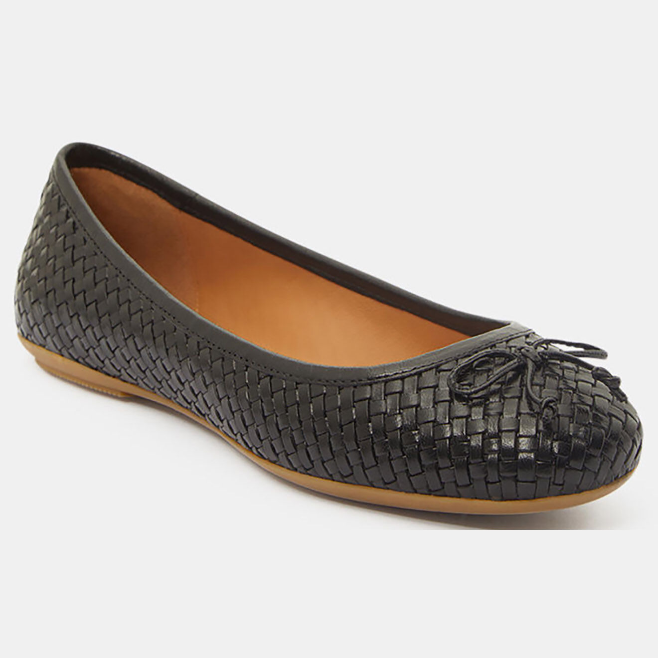 Geox Ballerines en Cuir tressé Palmaria noires
