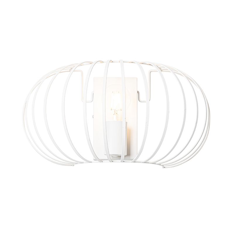 Design wandlamp wit 39 cm - Johanna