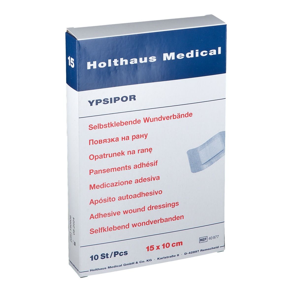 YPSIPOR Wundverband 10 cm x 15 cm