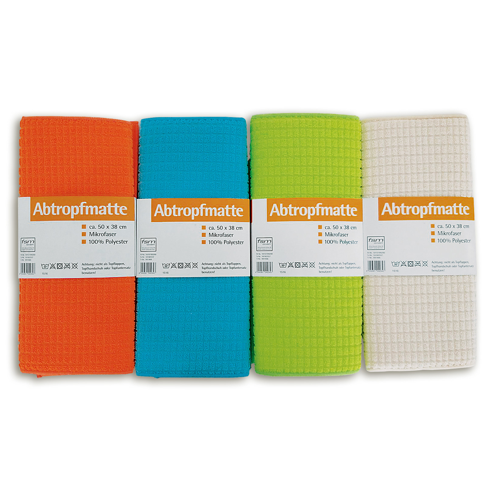 Microfaser-Abtropfmatte - sortierte Farben