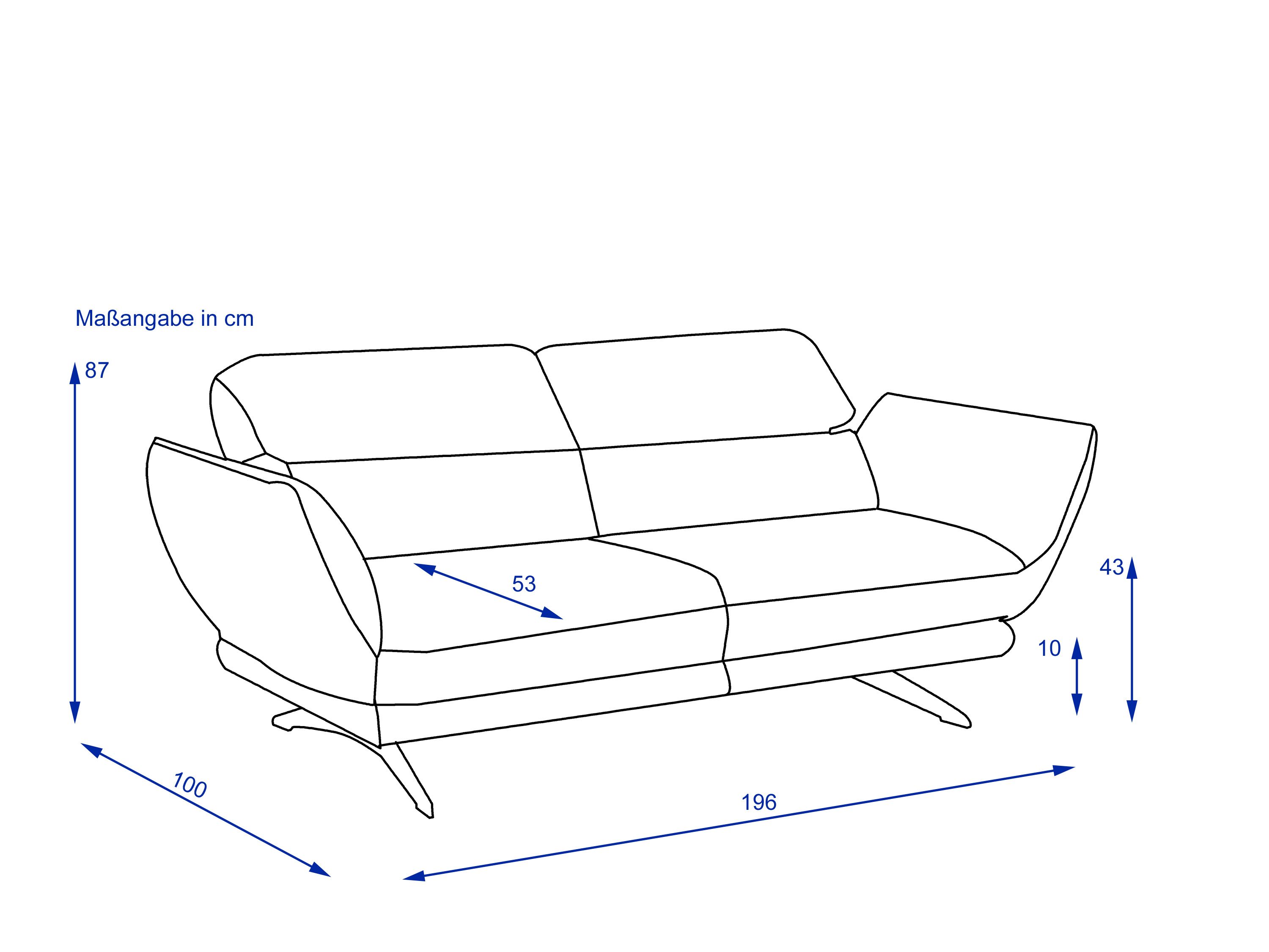 Sofa 2,5Sitzer Rolf Weber HAMM
