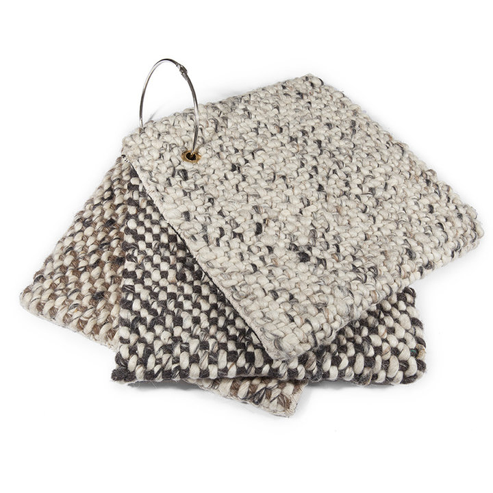 Wollen vloerkleed - Lorraine Donkerbruin/Creme | Warm