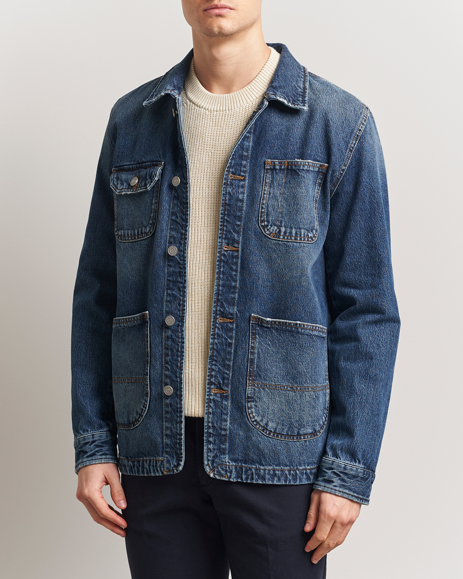 Morris Denim Shirt Jacket Blue