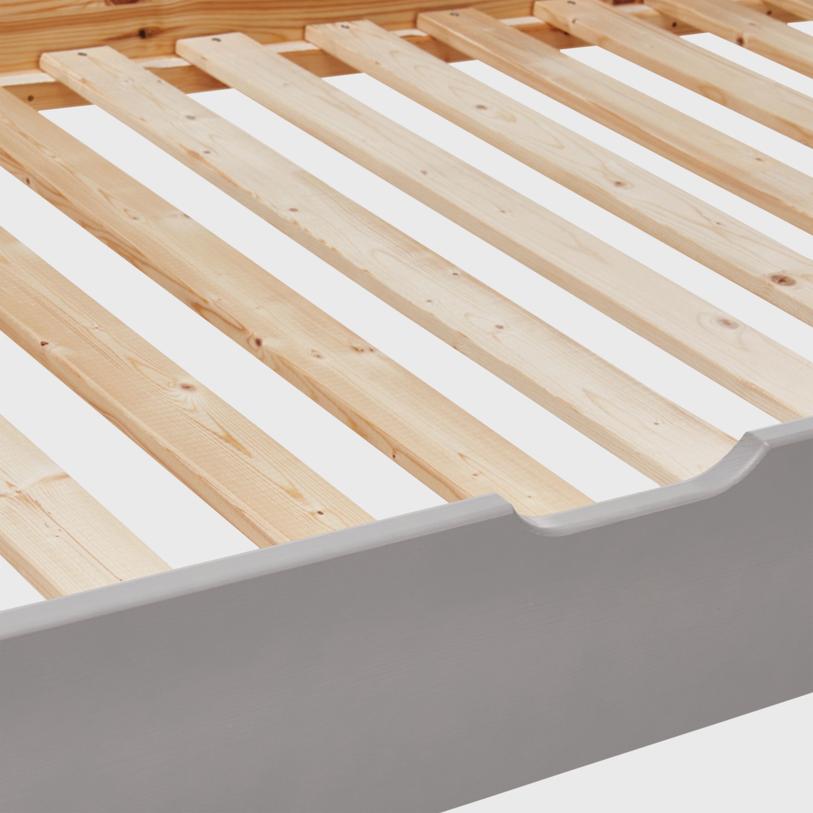 Flexa CLASSIC Ausziehbett - Grau / B: 90.0 cm x T: 190.0 cm x H: 34.0 cm