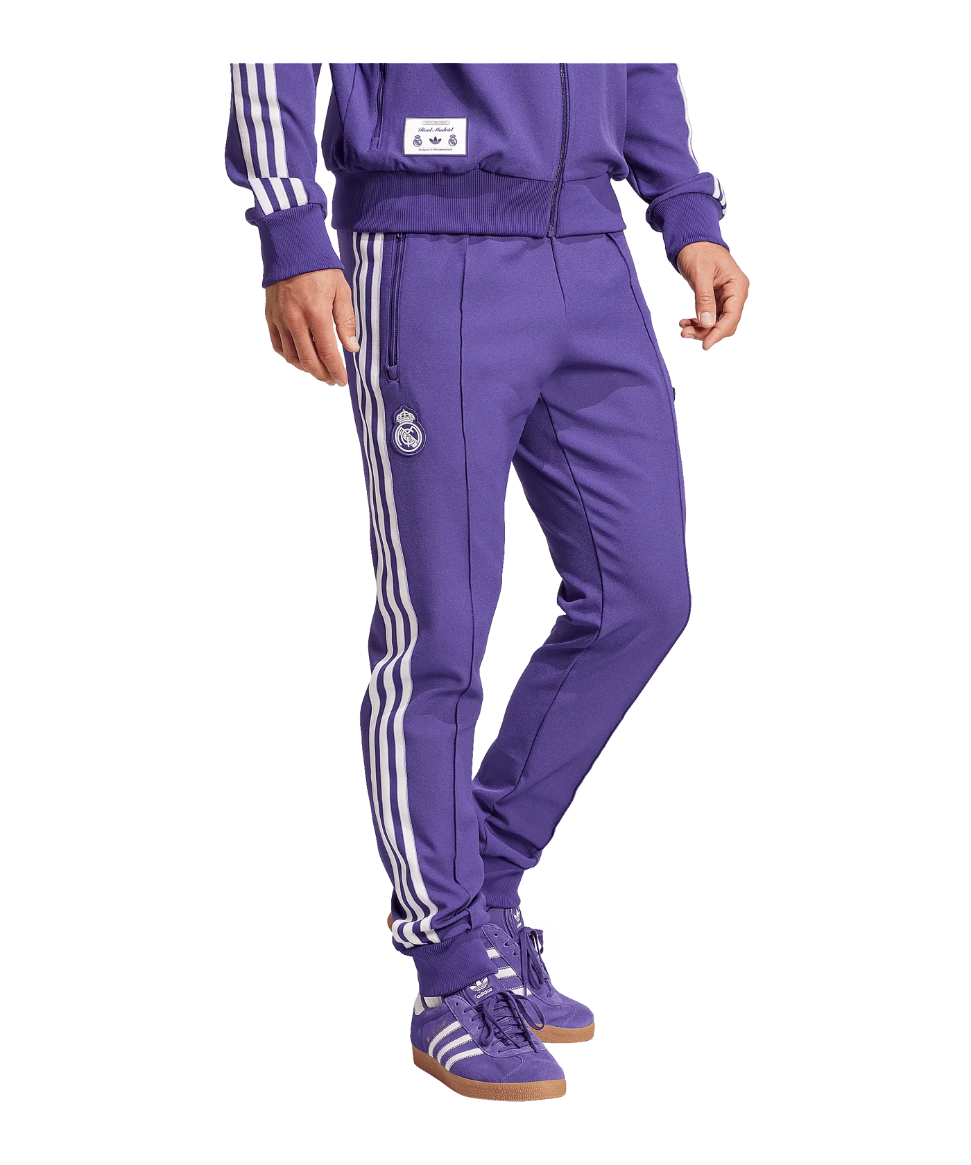 adidas Real Madrid Terrace Icon Trainingshose Lila