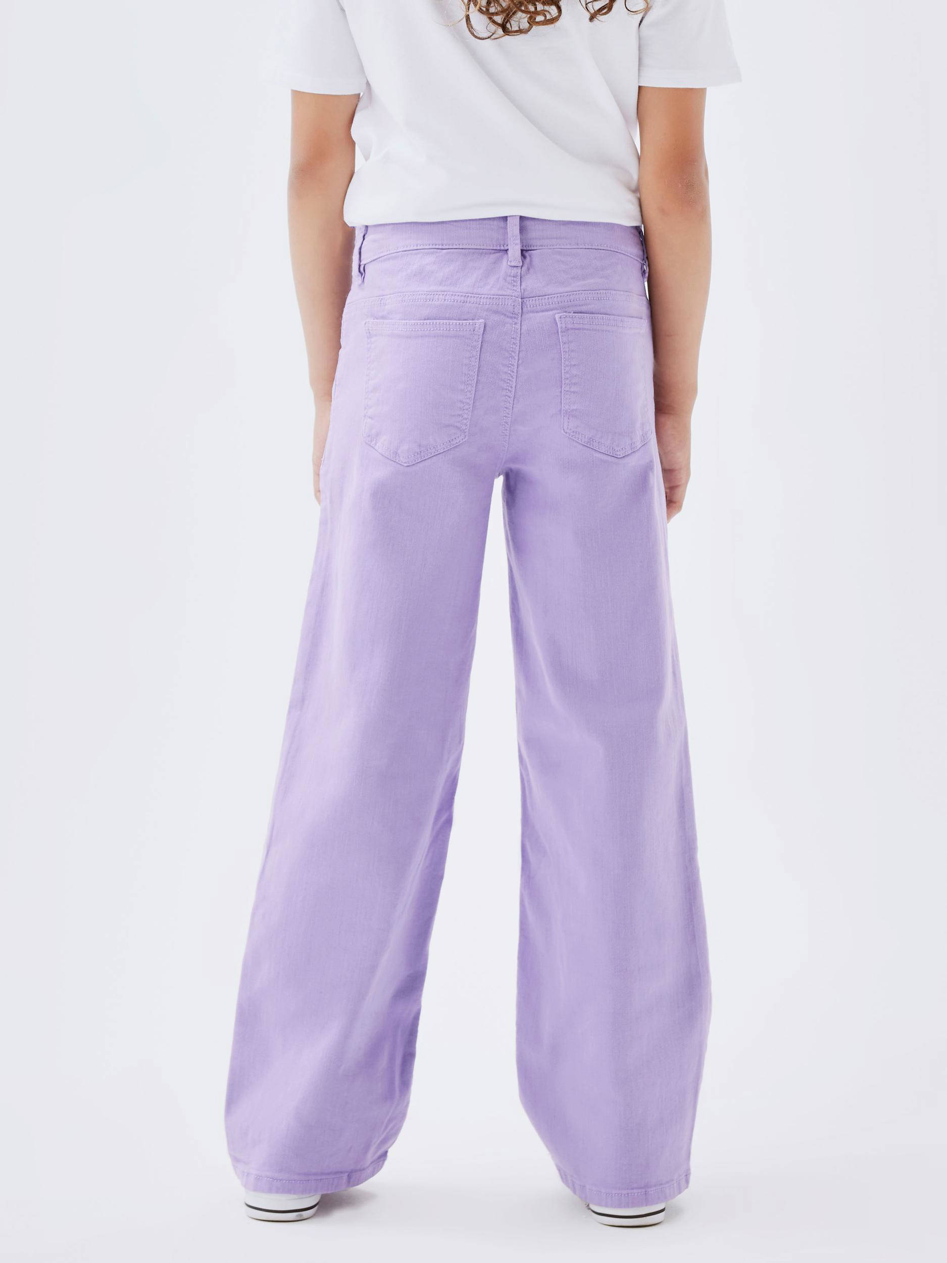 NAME IT wide leg jeans NKFROSE lila