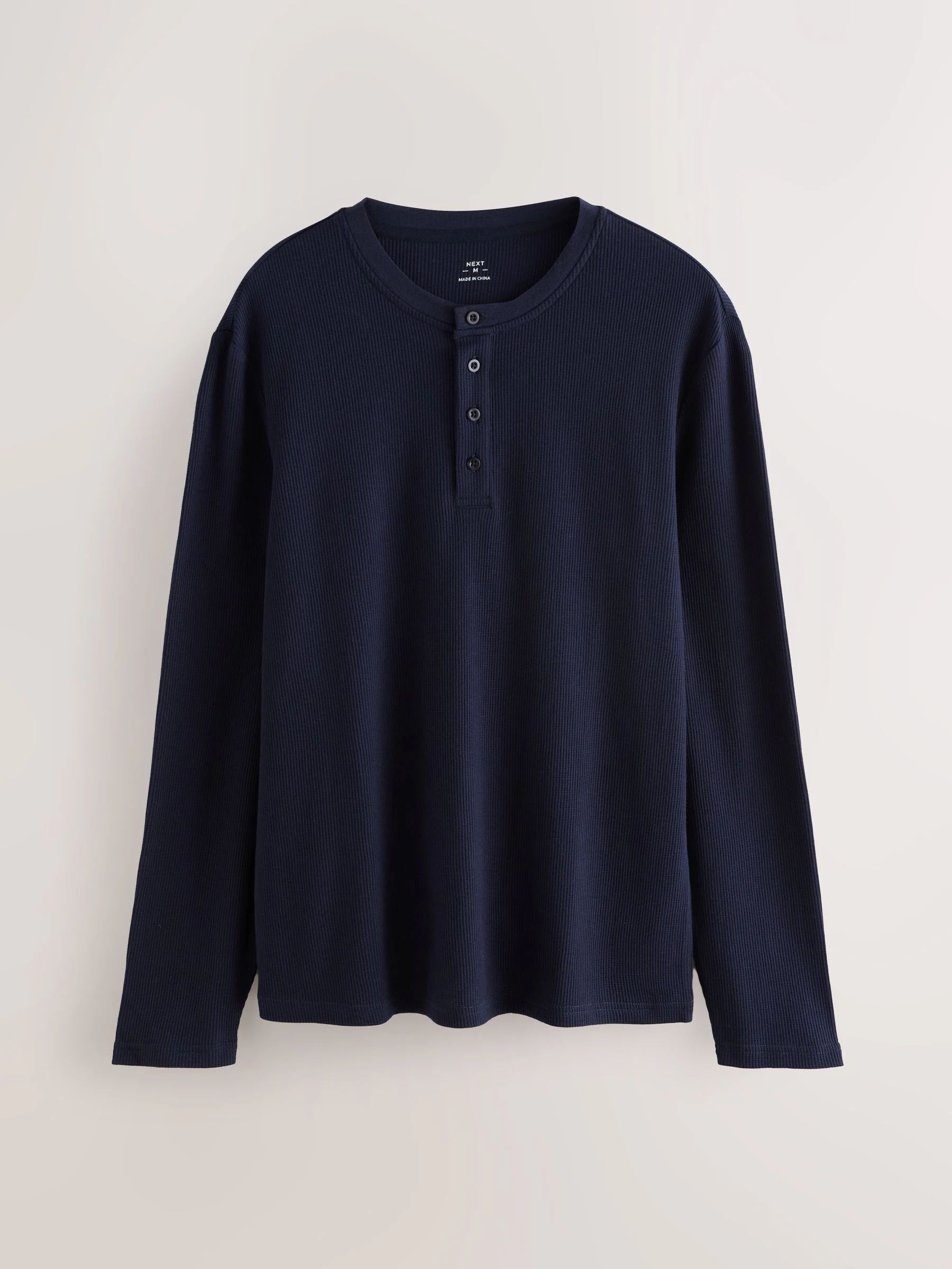 Marineblauw/naturel - Motionflex - Behaaglijke pyjama met lange mouwen
