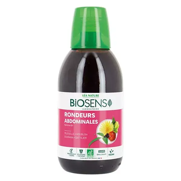 Coquetel Biosens para emagrecimento abdominal para mulheres acima de 45 anos, orgânico, 500ml