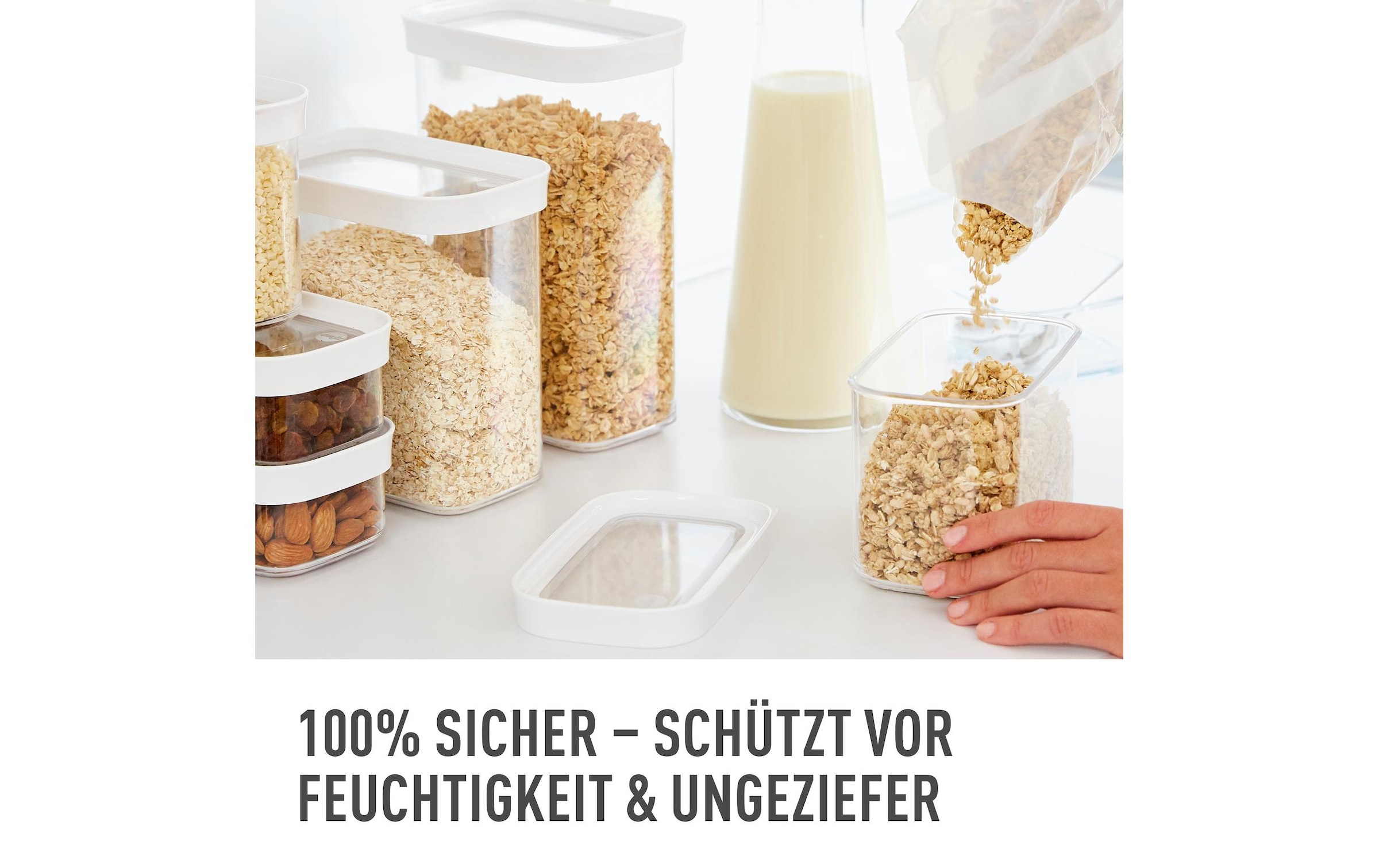 Emsa Vorratsdose »Optima 5 Stück Transparent« 5 Stk. tlg.