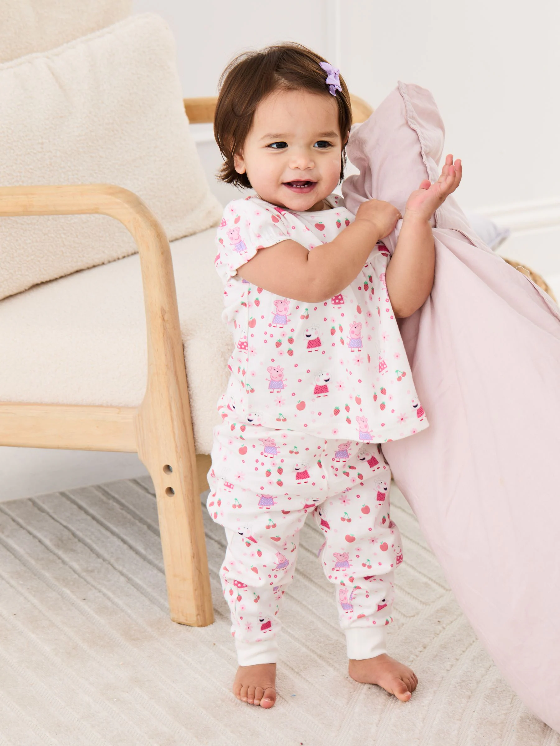 JoJo Maman Bébé - Jersey pyjama met Peppa Pig