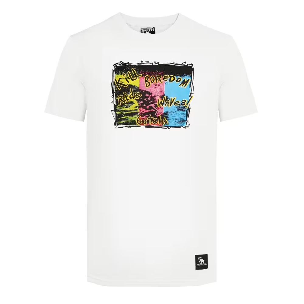 T-shirt Blanc Homme Gotcha Wet