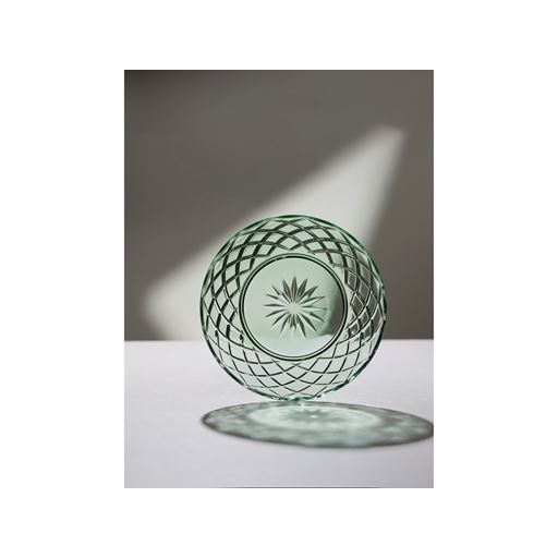 Lyngby Glas Sorrento 4-pak Tallerken, Green, Ø21 cm