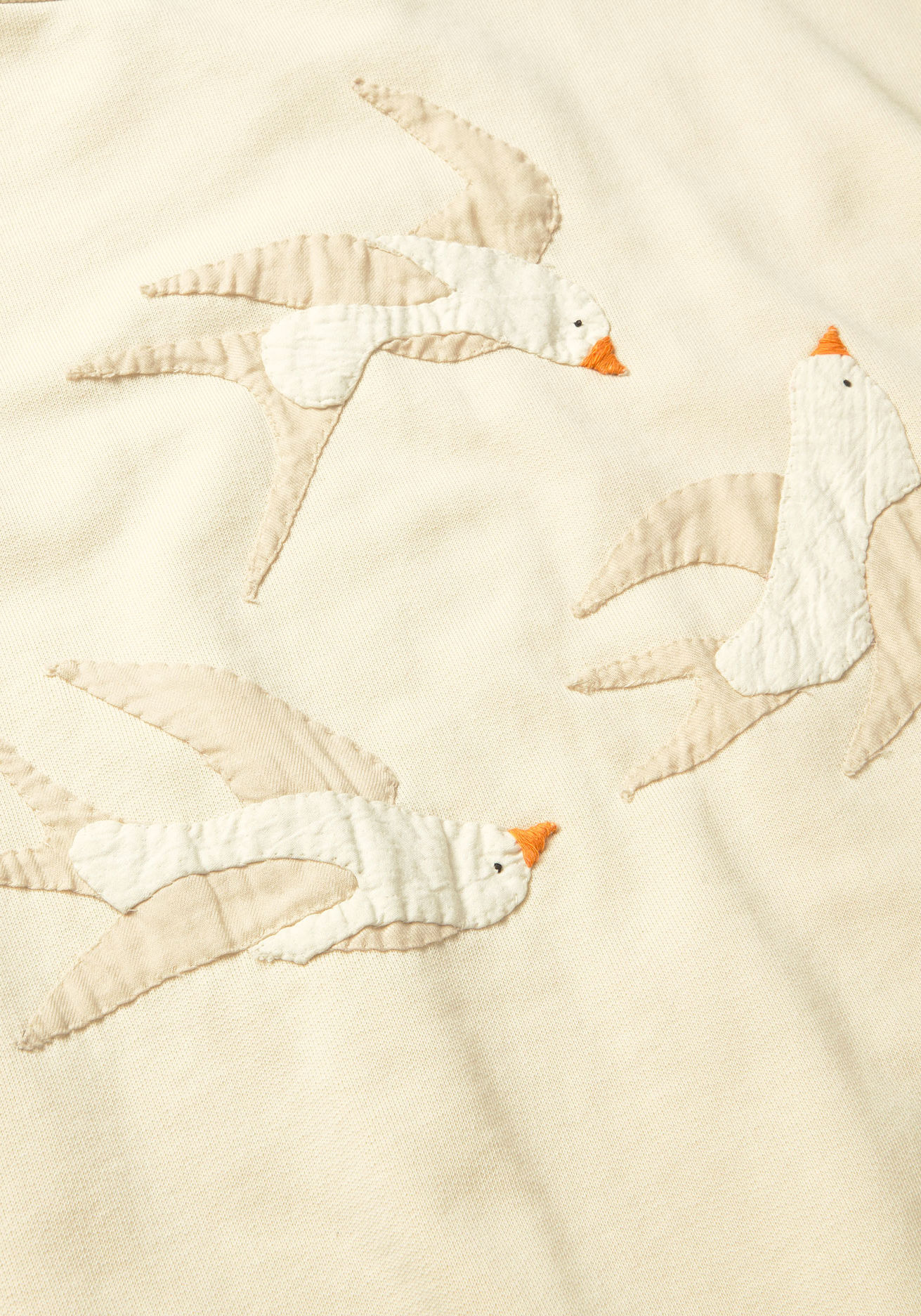 Thinking Mu Pullover Jodie Bird White