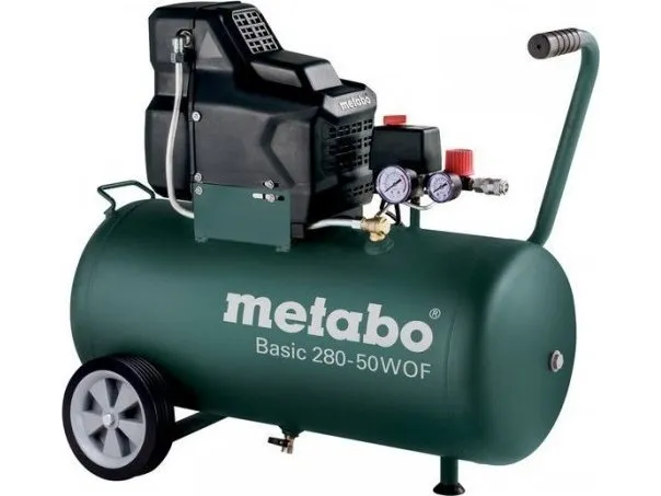 Metabo BASIC 280-50 W OF - Luftkompressor - 1.7 kW - oliefri - 140 l/min - 50 liter