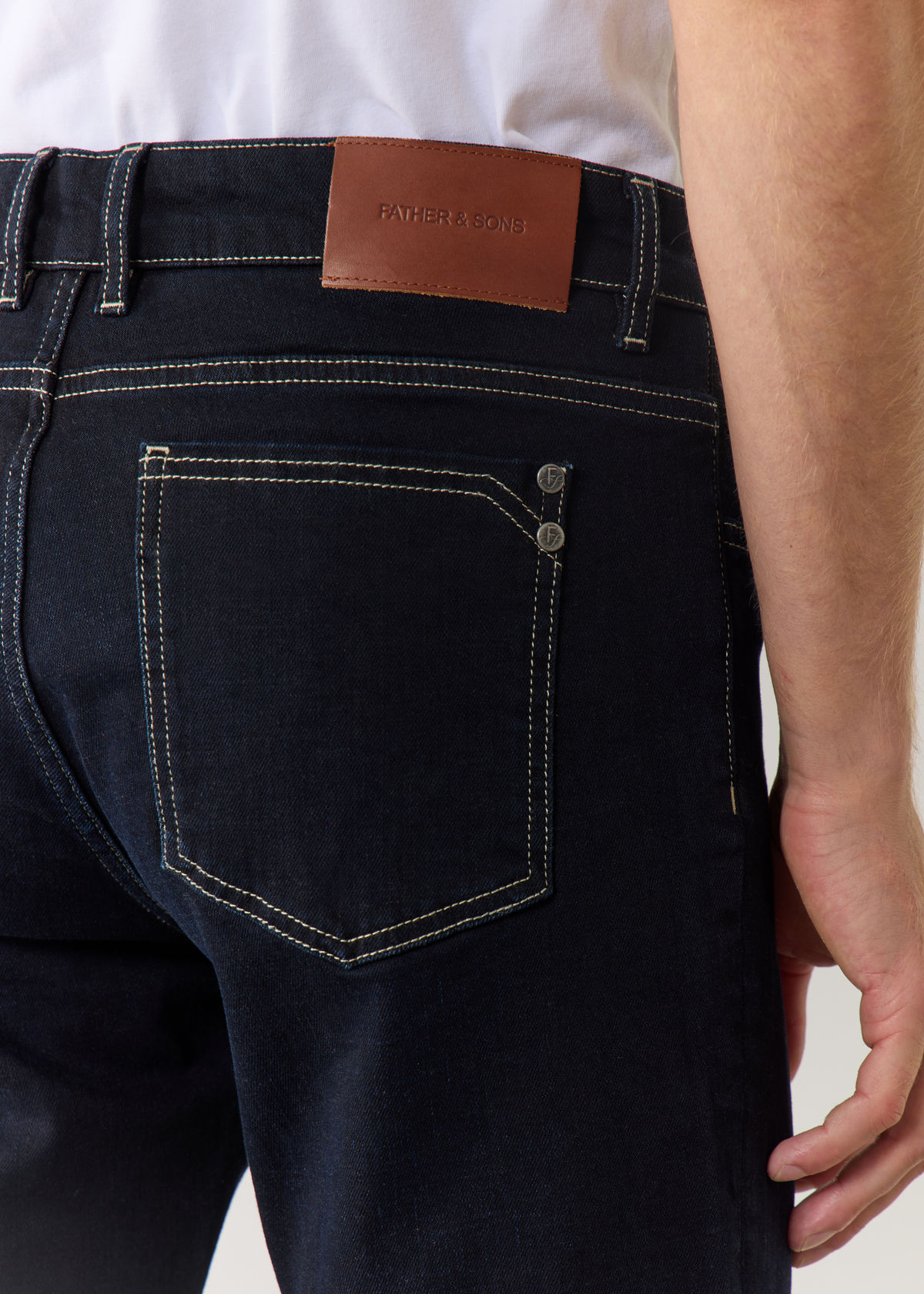 Jean skinny en coton stretch bleu nuit