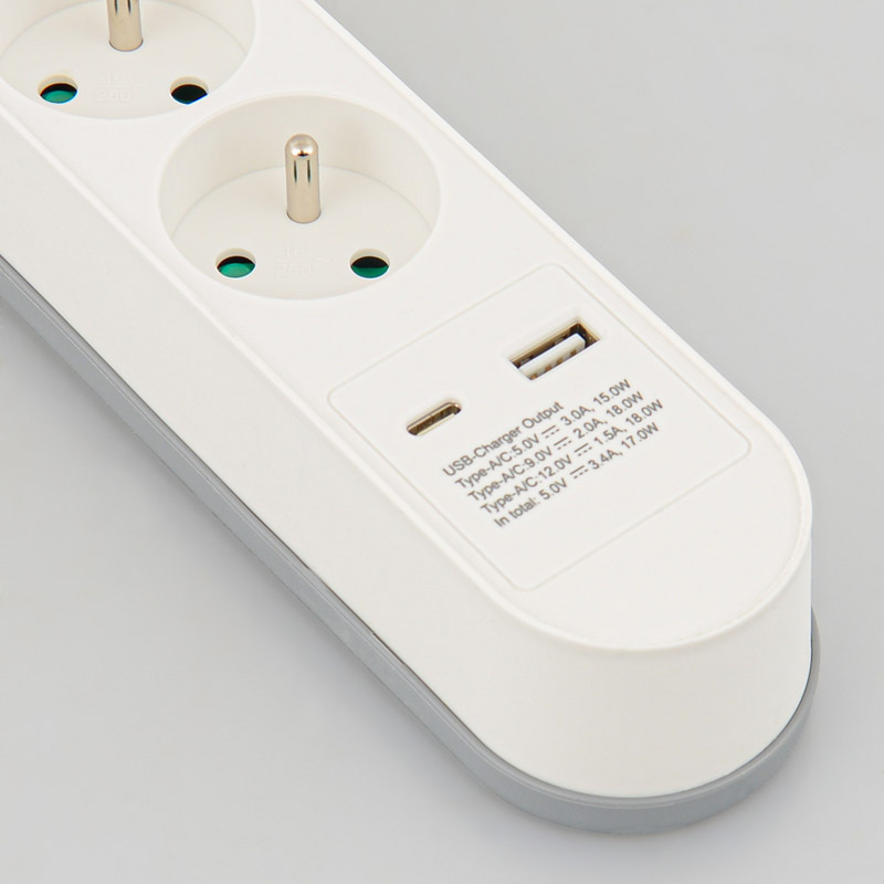 Bloc multiprises blanc