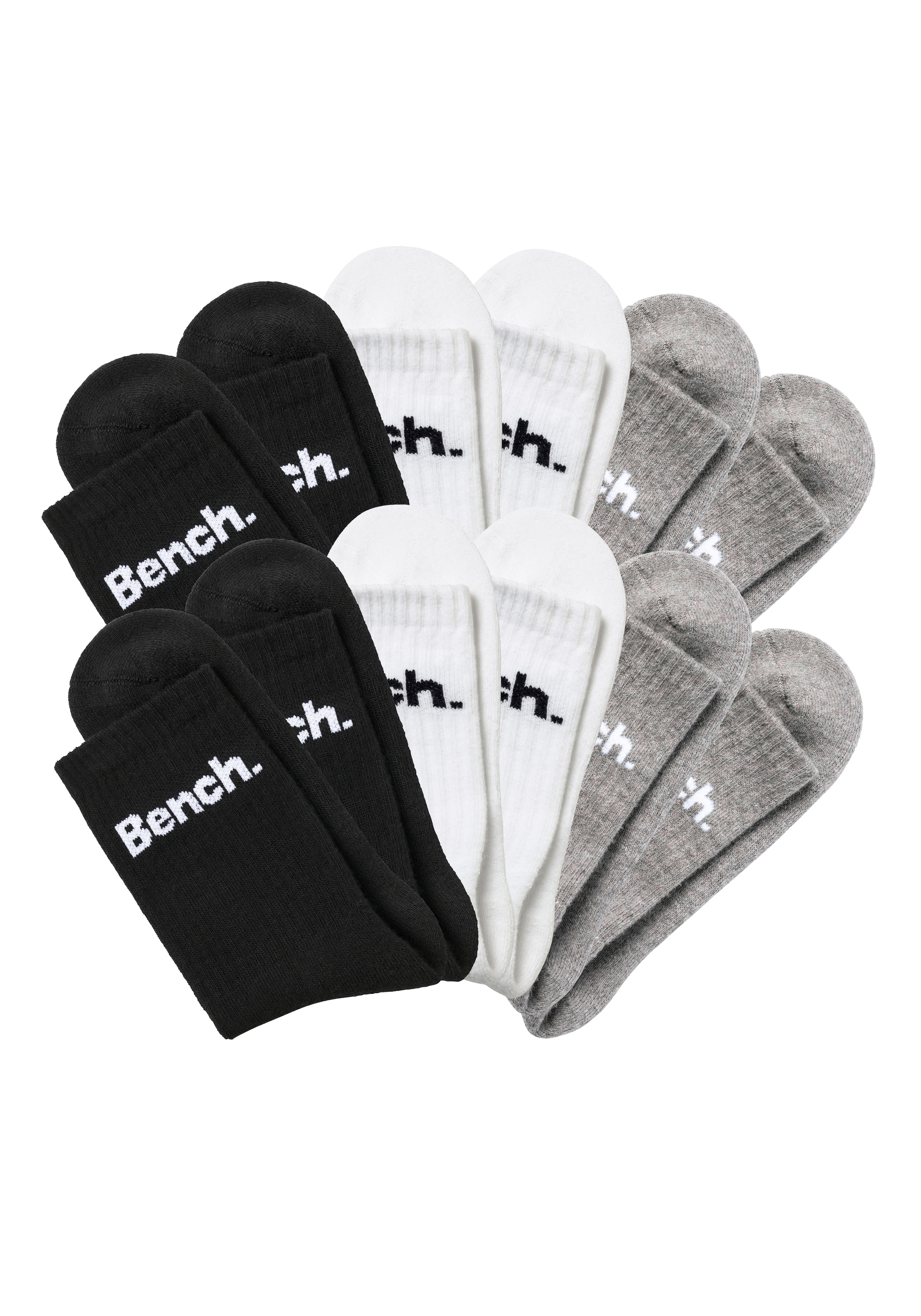 Bench. Tennissocken Packung, 12 Stk. tlg. mit Fuss Polsterung