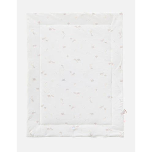 Couverture 75x100cm veloudoux Bali Moka et Snow - NOUKIE 'S