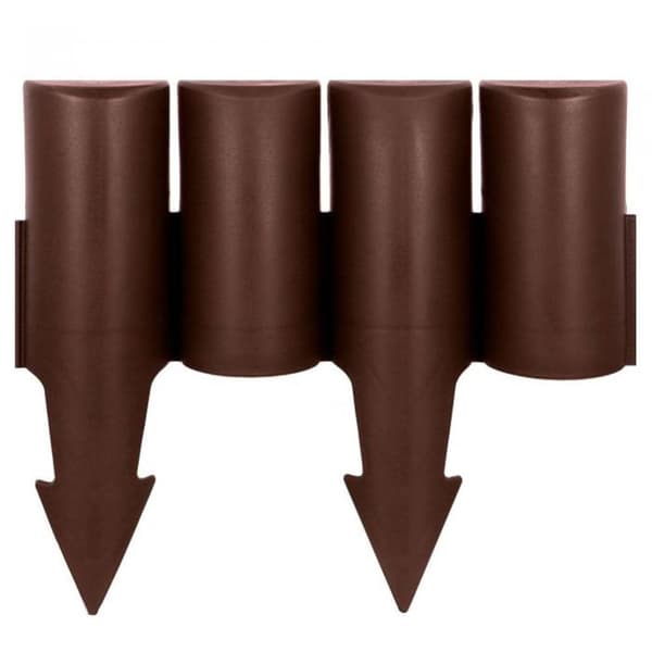 10 hagekant 250 cm, slitesterkt materiale, brun