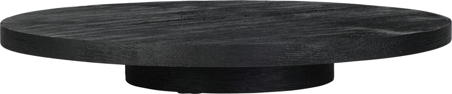 Serveerplateau zwart D 35 H 5 cm