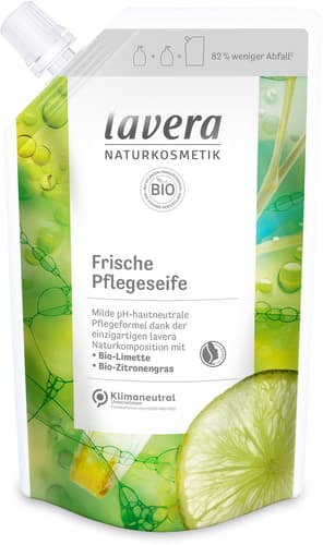 lavera Nachfüllbeutel Frische Pflegeseife