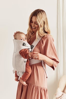 BabyBjörn Mini Bæresele 3D Jersey, Lysebeige