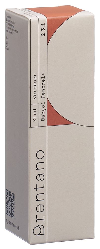BRENTANO Babyöl<br>50 ml, Pipettenflasche, Öl, Fenchel+