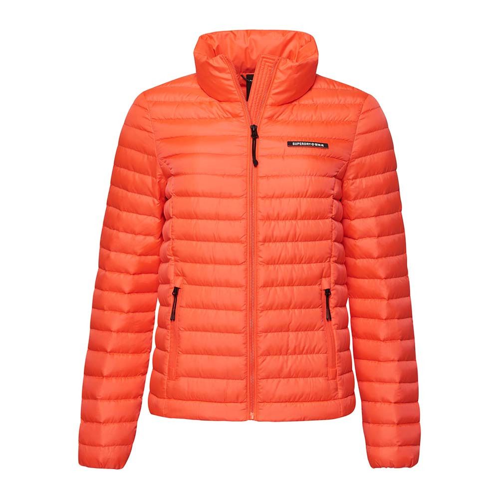 Superdry CODE TECH CORE - Doudoune Femme hyper fire coral
